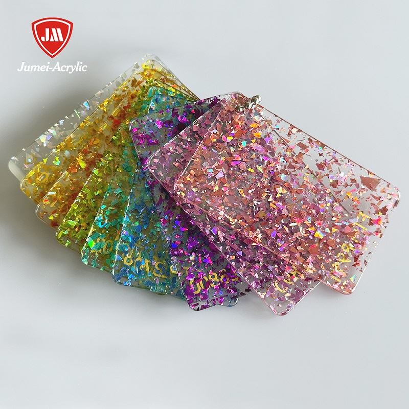 Fabric Acrylic Sheets Embedded With Glitter Flakes